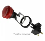 Emergency stop switch, non-illuminated, 30mm dia, push-lock/turn-reset, SPST-NC รูปที่ 1