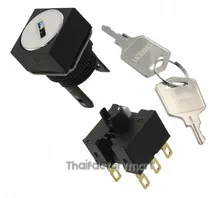 SWITCH KEYLOCK 2POS DPDT 5A 125V