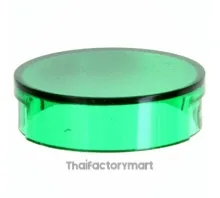 CAP PUSHBUTTON ROUND GREEN