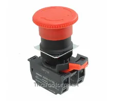 SWITCH E-STOP DPST-NC 10A PUSH