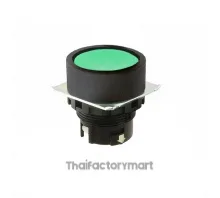 Pushbutton A22NZ ?22, bezel plastic, FLAT, MOMENTARY, CAP COLOR Transparent GREEN, LIGHTED