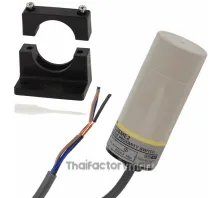 Proximity sensor, capacitive, 34mm dia, unshielded, 25mm, DC, 3-wire, NPN-NO, 2m cable