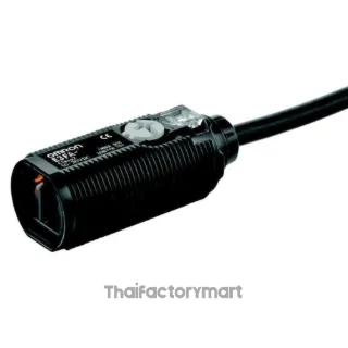 Omron E3FA-DP15-F2 2M Diffuse Photoelectric Sensor, M18 Cylindrical, PNP, Alternate Wiring, 300 mm Range, 2 m Cable