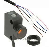 Photo Sensor, Retroreflective, Sensing distance 4 m, Red LED, Built In amplifier, Pre-Wired