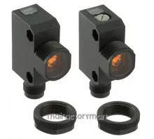 Photo Sensor, Through-Beam, Sensing distance 20 m, Red LED, Built In amplifier, M12 Connector