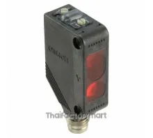 Photoelectric sensor, diffuse, BGS, compact square, red LED, 40-200mm, DC, 3-wire, NPN, M8 plug in (requires bracket)