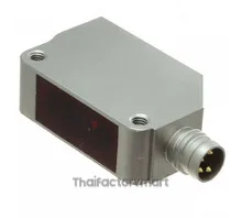 Photoelectric sensor, fixed background suppression, metal body, IP69K, 0.1 m, M8 4-pin, PNP output