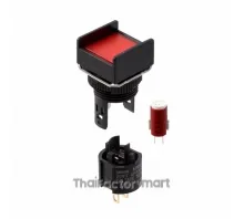 PILOT LIGHT 5V LED SQUARE RED