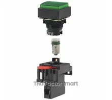 PILOT LIGHT SQUARE GRN 110VAC