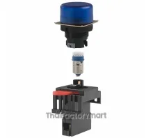 PILOT LIGHT 110V LED ROUND BLUE