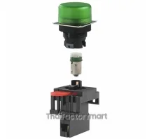 PILOT LIGHT 110V LED ROUND GREEN