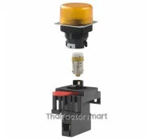 PILOT LIGHT 12V LED ROUND YELLOW