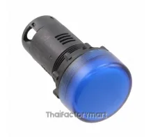 INDICATOR FLAT BLUE 24V LED