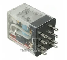 Relay, Single, Plug-in terminal, Latching lever, 30 VDC 5 A (Resistive load), 250 VAC 5 A (Resistive load), Output DPDT (5 A 30 V)