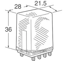 RELAY GEN PURPOSE DPDT 3A 24V