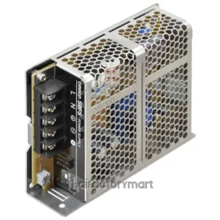 Covered type, 100 to 240 VAC, Power rating 50 W, Output: 24 V, Terminal block facing upward (Screw terminal), Harmonic current emissions