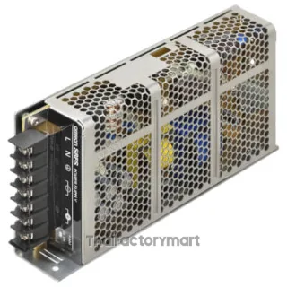 Covered type, 100 to 120 VAC/ 200 to 240 VAC, Power rating 150 W, Output: 24 V, Terminal block facing forward (Screw terminal), Harmonic current emissions