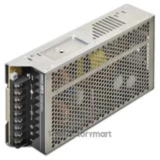 Covered type, 100 to 120 VAC/ 200 to 240 VAC, Power rating 200 W, Output: 12 V, Terminal block facing upward (Screw terminal)
