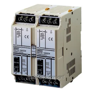Power supply, 100-240 VAC input, 60W 24VDC 2.5A output, DIN rail mounting, modular PSU for multiple configurations, with bus line connector