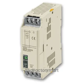 Power supply, 100-240 VAC input, 60W 24 VDC 2.5A output, DIN rail mounting, connector terminals, modular PSU for multiple configurations, without bus line connector