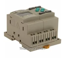 Programmable relay, 100-240 VAC supply, 6x 100-240 VAC inputs, 4x relay outputs 5 A, RTC, LCD display
