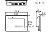PFXET6400WAD, 7" Widescreen ET6000 Series Pro-face Easy HMI, ProEX รูปที่ 3