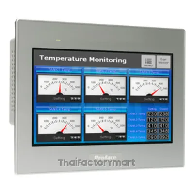 PFXST6500WAD, 10"W touch panel display, 2COM, 2Ethernet, USB host&device, 24VDC รูปที่ 2
