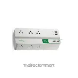 APC อุปกรณ์รางปลั๊กกันไฟกระชาก รุ่น PMS63U-TH Performance SurgeArrest 6 Outlet 3 Meter Cord with 5V, 2.4A 2 Port USB Charger 230V (เต้าเสียบ 6 ช่อง สายไฟยาว 3 เมตร USB 2 พอร์ต) photo 1