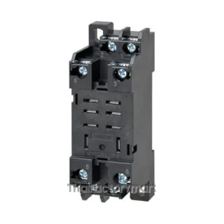 Socket, DIN rail/surface mounting, 8-pin, screw terminals