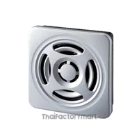 BSV-24N-S75mm sq, slim body, DC12-24V 4-channel annunciator, field programmable w/ MP3 files, 63 sec playback, NPN; Silver