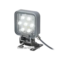 CLN-24A-CD-PT85mm sq, DC24V LED spot light, IP66G, IP67G, IP69K, aluminum body,clear lens, pan & tilt, daylight white