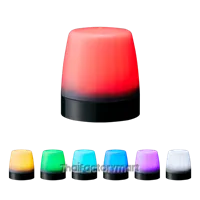 NE-M1ANN-M56mm Signal Beacon, 12-24V DC, Continuous/Flashing, Multi-color LED