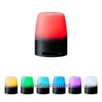 NE-M1ATB-M56mm Signal Beacon, 12-24V DC, Flashing/Buzzer with Touch Sensor, Multi-color LED
