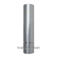 POLE-100A21+O010922mm dia, 100mm aluminum pole - no threads, silver
