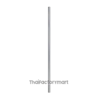 POLE-800S21+FB06322mm dia, 800mm steel pole - no threads, silver