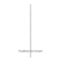POLE22-1000AN22mm dia, 1000mm aluminum pole, 2 Screws included - no threads, silver
