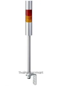 LR LED Pre-Configured Beacon Tower With Buzzer, 2 Light Elements, amber, red, 24 V dc