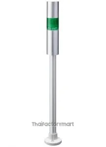 LR LED Pre-Configured Beacon Tower With Buzzer, 1 Light Elements, Green, 24 V dc