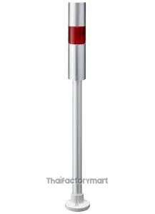 LR LED Pre-Configured Beacon Tower With Buzzer, 1 Light Elements, Red, 24 V dc