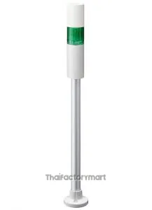 LR LED Pre-Configured Beacon Tower With Buzzer, 1 Light Elements, Green, 24 V dc