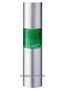 LR LED Pre-Configured Beacon Tower With Buzzer, 1 Light Elements, Green, 24 V dc