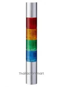LR LED Pre-Configured Beacon Tower With Buzzer, 4 Light Elements, 24 V dc
