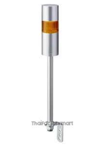 LR LED Pre-Configured Beacon Tower With Buzzer, 1 Light Elements, Yellow, 24 V dc