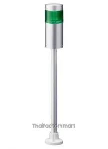 LR LED Pre-Configured Beacon Tower, 1 Light Elements, Green, 24 V dc