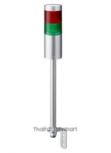 LR LED Pre-Configured Beacon Tower, 2 Light Elements, Red/Green, 24 V dc