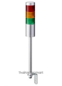 LR LED Pre-Configured Beacon Tower, 3 Light Elements, Red/Yellow/Green, 24 V dc
