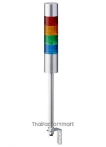 LR LED Pre-Configured Beacon Tower With Buzzer, 4 Light Elements, 24 V dc