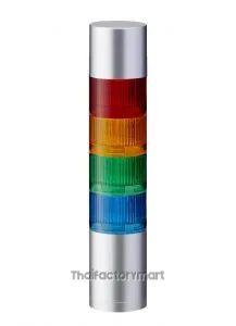 LR LED Pre-Configured Beacon Tower With Buzzer, 4 Light Elements, 24 V dc
