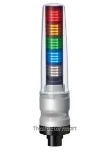 Tower Light Ø70mm, RYGBC, Gray, Steady/Flash/Alarm