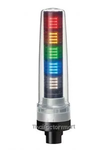 Tower Light Ø70mm, RYGBC, Silver, Steady,
